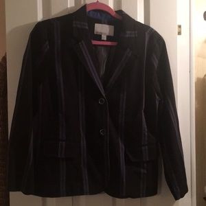 Old Navy Navy Blue striped Jacket Blazer Large